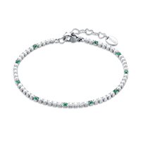 Bracciale Brand Donna Tennis colorato in Acciaio Zircone 14BR046V-M - 14BR046V-M